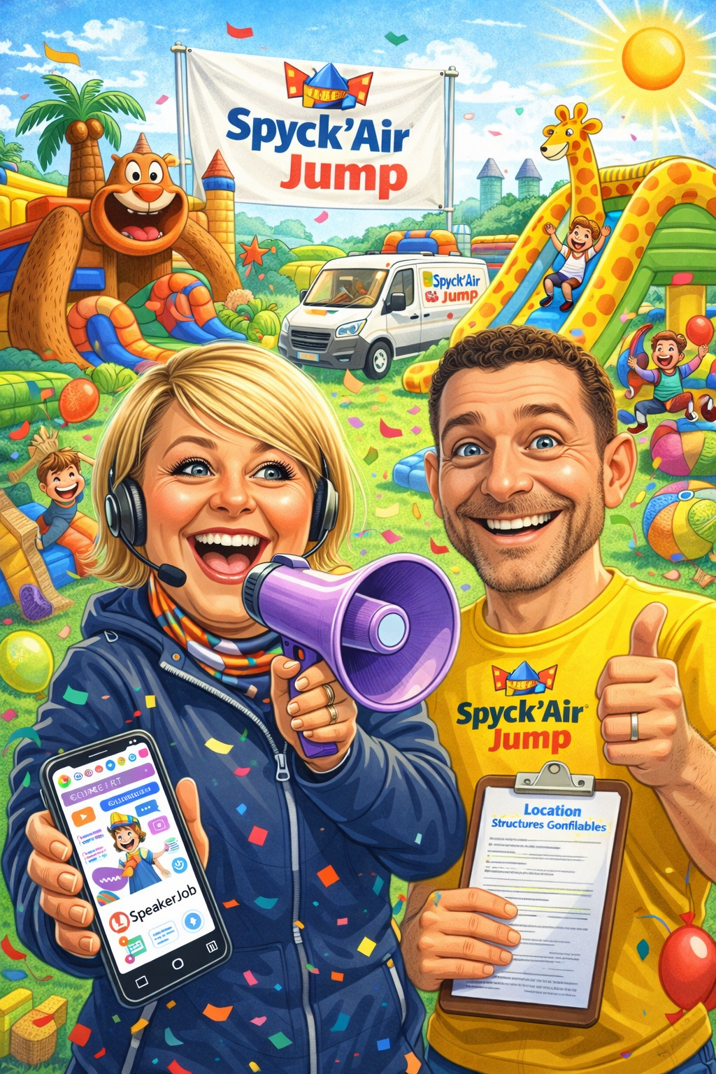 L'équipe Spyck'Air Jump à votre écoute